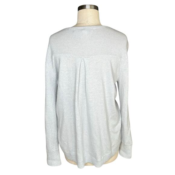 NORDSTROM Light Blue Cashmere Knit Pullover Sweater Women's Size Large - Picture 3 of 6